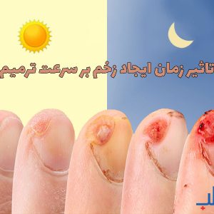 تاثیر زمان ایجاد زخم بر سرعت ترمیم